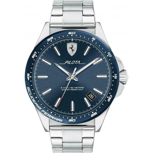 Orologio uomo Scuderia Ferrari FER0830527 Cassa tonda Acciaio Blu Mens watches | Gioiellitosti.it