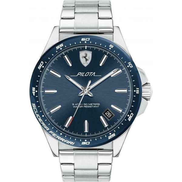 Orologio uomo Scuderia Ferrari FER0830527 Cassa tonda Acciaio Blu Mens watches | Gioiellitosti.it