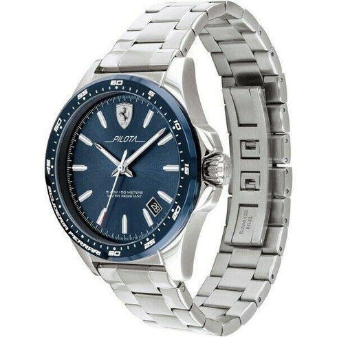 Orologio uomo Scuderia Ferrari FER0830527 Cassa tonda Acciaio Blu Mens watches | Gioiellitosti.it