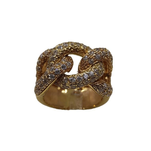 Anello a fascia con brillanti oro 18k 10,00 gr | Gioiellitosti.it