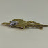 Spilla oro 18k giallo Ballerina pietre zirconi | Gioiellitosti.it