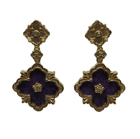 Orecchini Pendenti piastra di Jasper Argento 925 Vitiello | Gioiellitosti.it