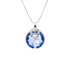 Collana Argento 925 Maschera Cristallo Azzurro Michele Affidato CL-AP-000548