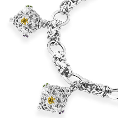 Bracciale Argento 925 Quattro Sfere Zirconi Michele Affidato BR-GI-000293