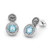 Orecchini Argento 925 Maschera Zircone Azzurro Michele Affidato OR-PH-000011