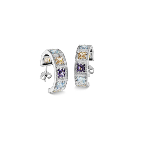 Orecchini a cerchio Michele Affidato OR-TY-000030 in argento 925, dettaglio