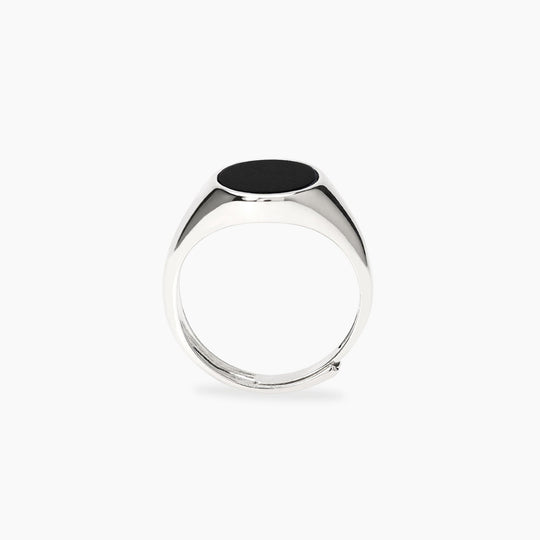 Anello Mabina 523499 Argento 925 Rodiato Onice Ovale KINGSTONE Uomo — Vista dettaglio prodotto originale