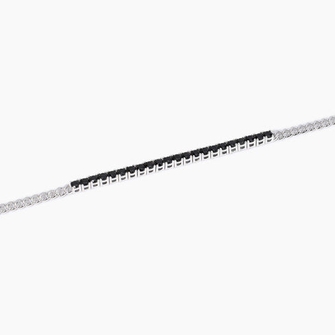 Bracciale Mabina 533989 Argento 925 Groumette Zirconi Uomo