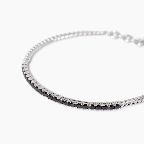 Bracciale Mabina 533989 Argento 925 Groumette Zirconi Uomo