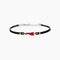 Bracciale Mabina 534119 Argento 925 Cornetto Cordino Uomo