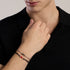 Bracciale Mabina 534119 Argento 925 Cornetto Cordino Uomo