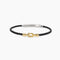 Bracciale Mabina 534144 Lab Leather Argento 925 Uomo