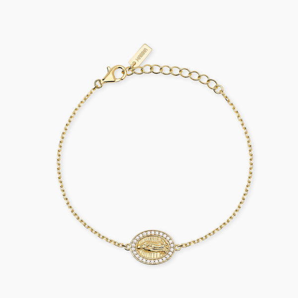 Bracciale Mabina 534166 Argento 925 Oro 18K Madonnina LADY MADONNA Donna
