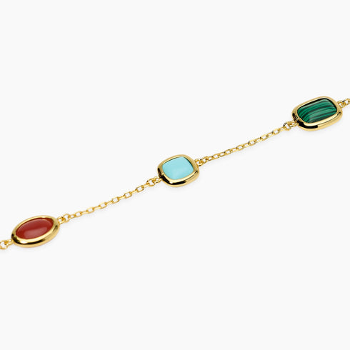 Bracciale Mabina 534173 Argento 925 Oro 18K Pietre Multicolor GIULIETTA Donna