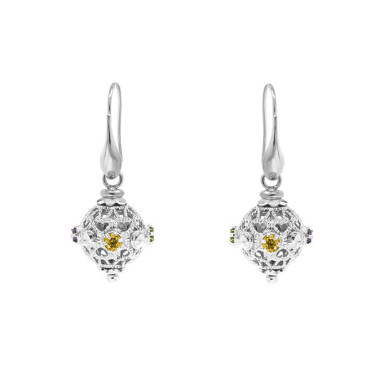Orecchini Michele Affidato OR-GI-000382 in argento 925 con zirconi multicolor — Product detail view