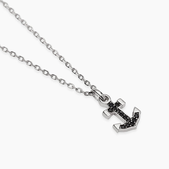 Collana Mabina 553872 Argento 925 Ancora Zirconi Uomo — Vista dettaglio prodotto originale