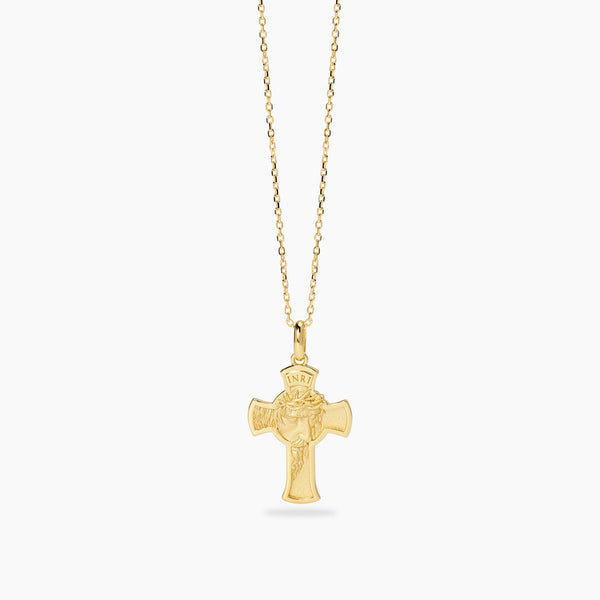 Collana Mabina 553879 Argento 925 Oro 18K Croce SACRUM Uomo