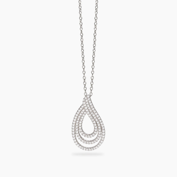 Girocollo Mabina 553883 Argento 925 Goccia Zirconi Donna