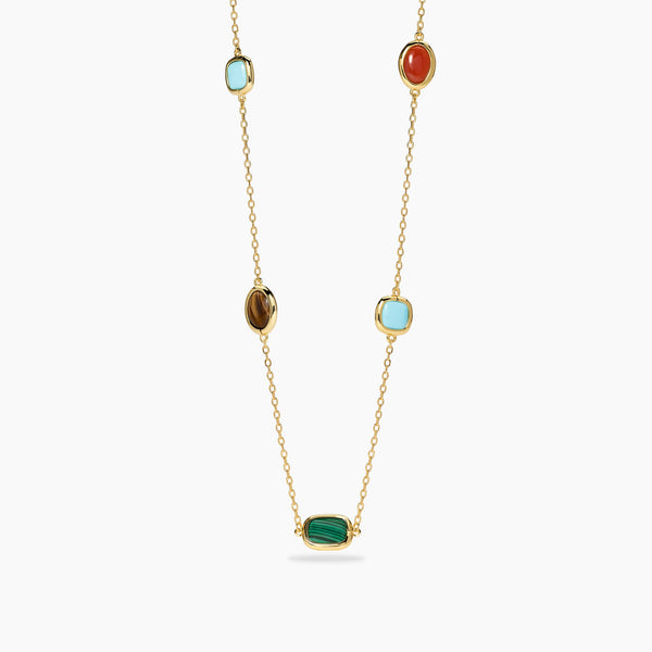 Girocollo Mabina 553892 Argento 925 Pietre Multicolor Oro 18K GIULIETTA Donna