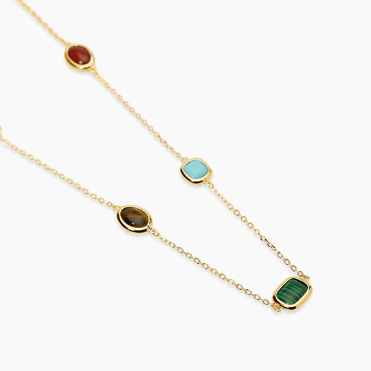 Girocollo Mabina 553892 Argento 925 Pietre Multicolor Oro 18K GIULIETTA Donna — Vista dettaglio prodotto originale