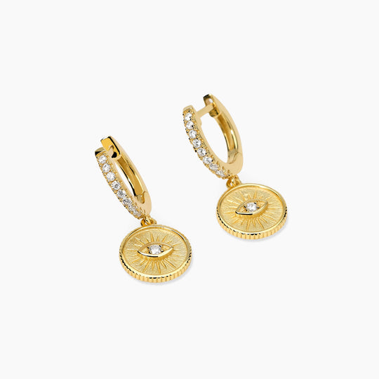 Orecchini Mabina 563974 Argento 925 Dorato Occhio Donna — Vista dettaglio prodotto originale