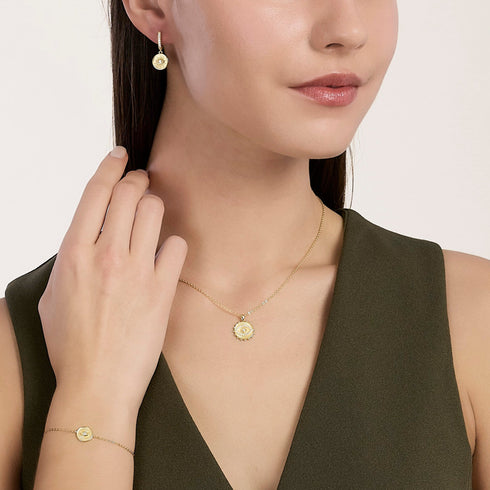 Orecchini Mabina 563974 Argento 925 Dorato Occhio Donna