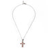 Collana Croce Argento 925 Zirconi Rossi Michele Affidato CL-TY-000586