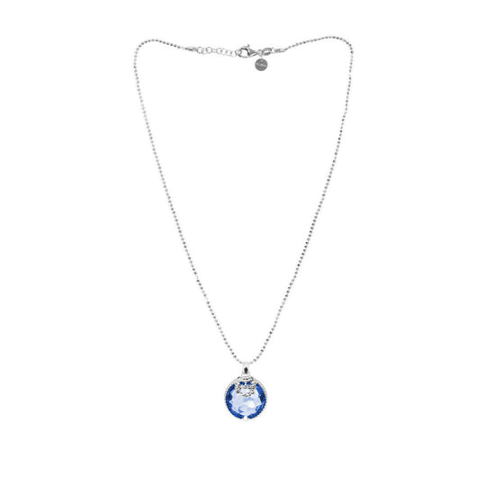 Collana Argento 925 Maschera Cristallo Azzurro Michele Affidato CL-AP-000548 — Product detail view