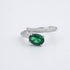 Anello Boccadamo BAN085VG Argento 925 Cristallo Verde