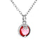 Collana Argento 925 Maschera Cristallo Rosso Michele Affidato CL-AP-000563