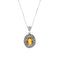 Collana Argento 925 Cristallo Giallo Michele Affidato CL-GEA-00280