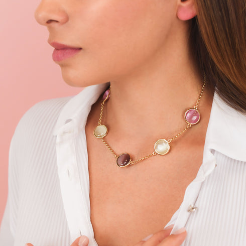 Collana Boccadamo XGR740DM Cristalli Colorati