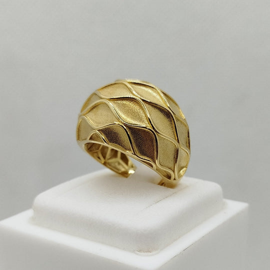 Anello fascia larga oro giallo 18k carati 6.80 gr | Gioiellitosti.it — Product detail view