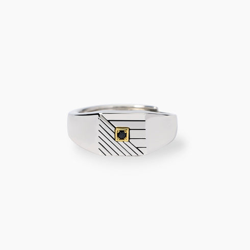 Anello Mabina 523475 Argento 925 Oro 18K Chevalier Uomo | Gioielli Tosti