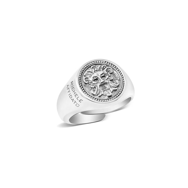 Anello Unisex Argento 925 Maschera Apotropaica Michele Affidato AN-MA-000225 | Gioielli Tosti