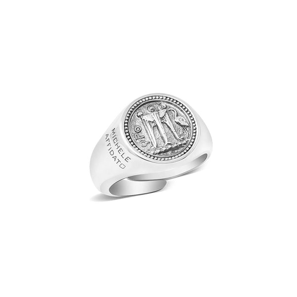 Anello Unisex Argento 925 Statere Kroton Michele Affidato AN-MA-000226 | Gioielli Tosti