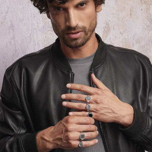 Anello Uomo Mabina 523222 Argento 925 brunito | Gioiellitosti.it