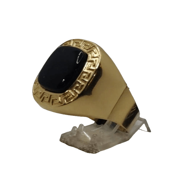 Anello uomo oro 18k Onice nero 7.20 gr misura 23 | Gioiellitosti.it