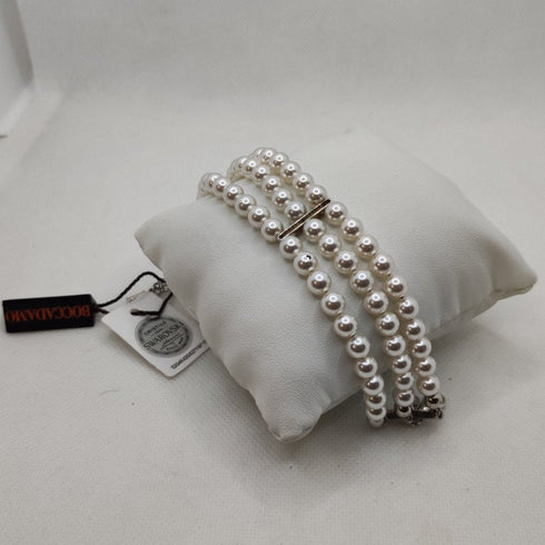 Bracciale 3 fili perle e cristalli Swarovski Boccadamo BR458 | Gioiellitosti.it