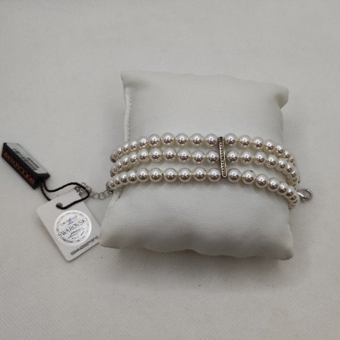Bracciale 3 fili perle e cristalli Swarovski Boccadamo BR458 | Gioiellitosti.it