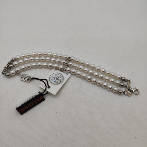 Bracciale 3 fili perle e cristalli Swarovski Boccadamo BR458 | Gioiellitosti.it