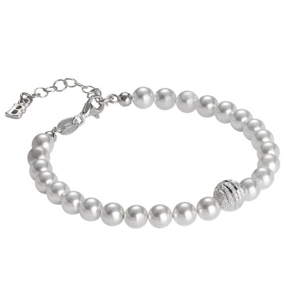 Bracciale Boccadamo BR476 Perle con centrale satinato | Gioiellitosti.it