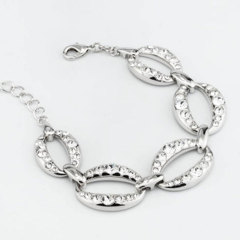 Bracciale Boccadamo XB1052 Bronzo Rodiato con Cristalli | Gioielli Tosti