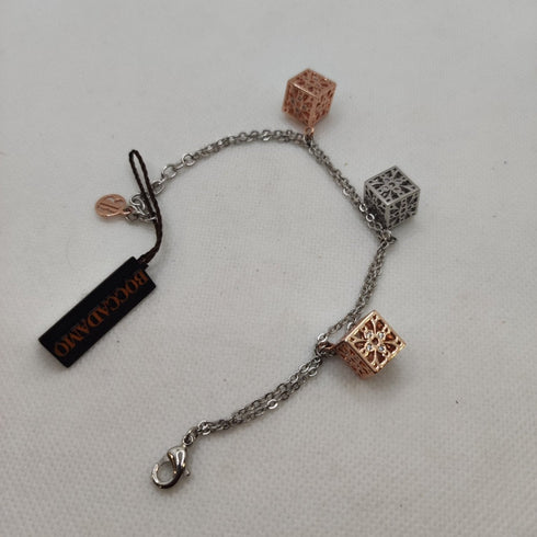 Bracciale catena bronzo con ciondoli Boccadamo XBR404 | Gioiellitosti.it