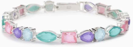 Bracciale MABINA 533900-18 Argento placcato oro con pietre