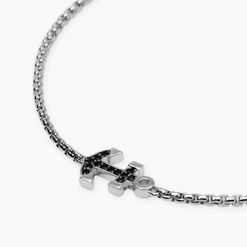 Bracciale Mabina 534141 Argento 925 Zirconi Ancora NAVY RULE Uomo | Gioielli Tosti
