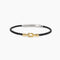 Bracciale Mabina 534144 Lab Leather Argento 925 Uomo | Gioielli Tosti