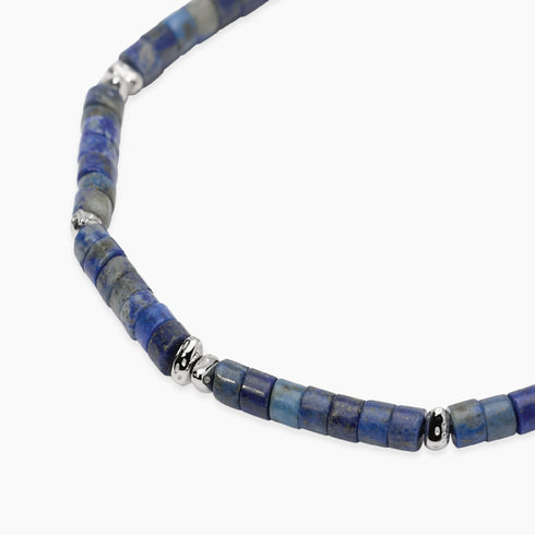 Bracciale Mabina 534152 Argento 925 Lapis Blu BEACH PARTY Uomo | Gioielli Tosti
