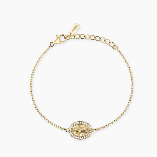 Bracciale Mabina 534166 Argento 925 Oro 18K Madonnina LADY MADONNA Donna | Gioielli Tosti