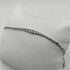 Bracciale oro 18k bianco centrale pietre zirconi 19 cm 4.30 gr | Gioiellitosti.it